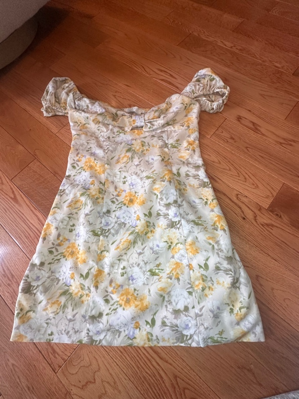 Astr the Label Floral Off-Shoulder Mini Dress